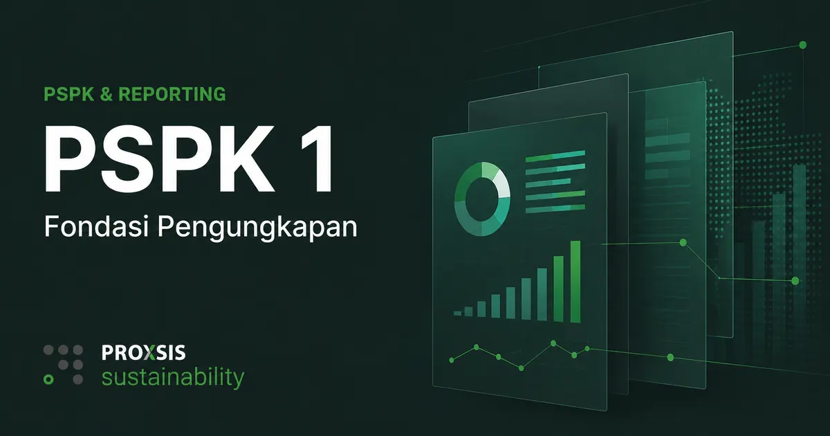 Ilustrasi struktur PSPK 1 untuk pengungkapan informasi keuangan terkait keberlanjutan